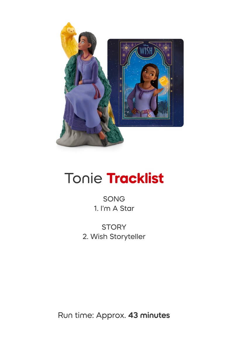 tonies Disney<sup>®</sup> Wish's Asha Tonie & Peter Pan's Tinkerbell Tonie Audio Character Bundle, Alternate, color, Purple/Green