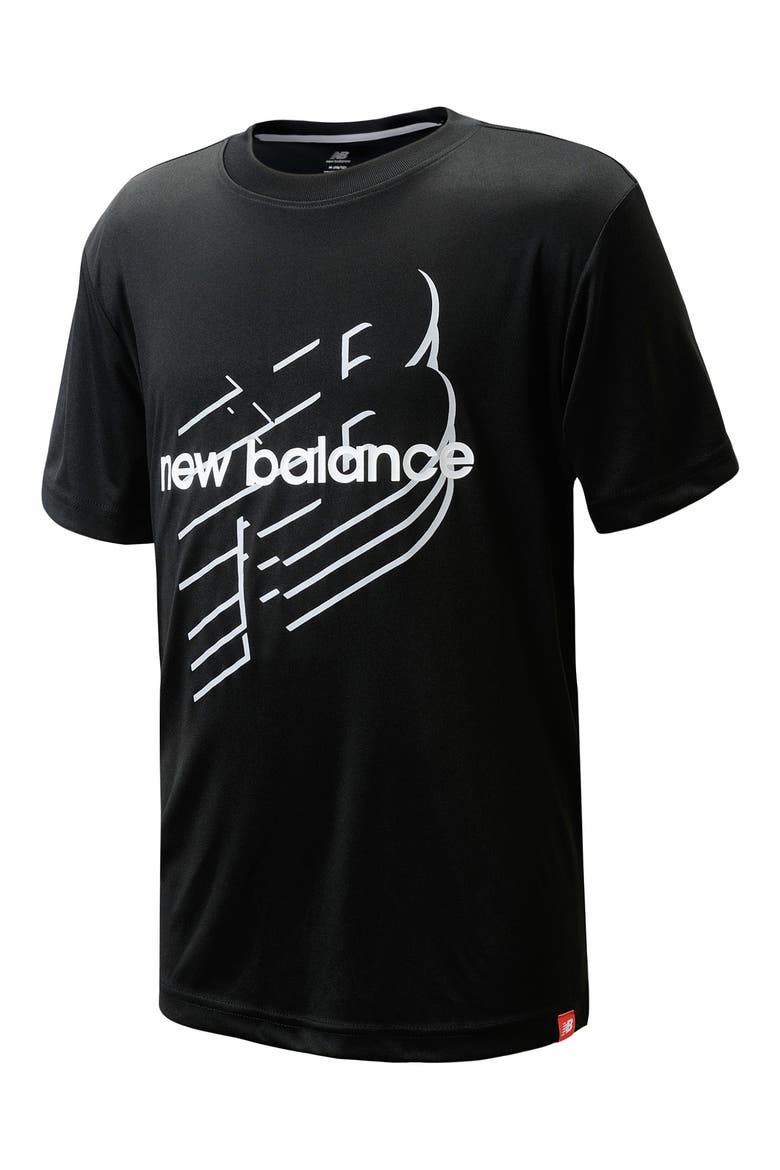 Graphic Logo T-Shirt, Main, color, BLACK