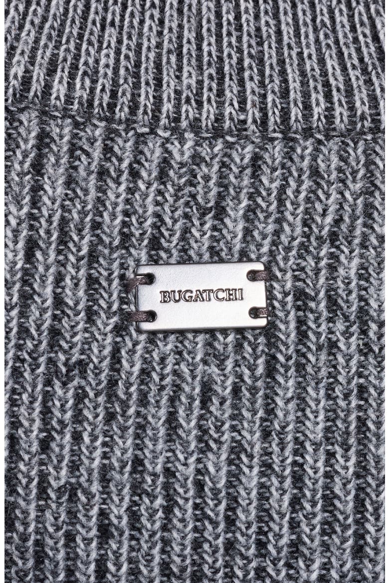 Wool & Cotton Mock Neck Sweater, Alternate, color, SMOKE GREY