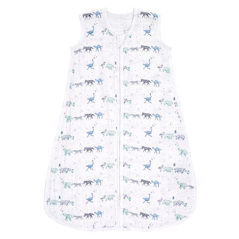 Boutique Baby Sleeping Bag, 100% Cotton Muslin, Wearable Swaddle Blanket for Girls & Boys, Newborn Sleep Sack, Breathable & Lightweight - TOG Rating 1.0