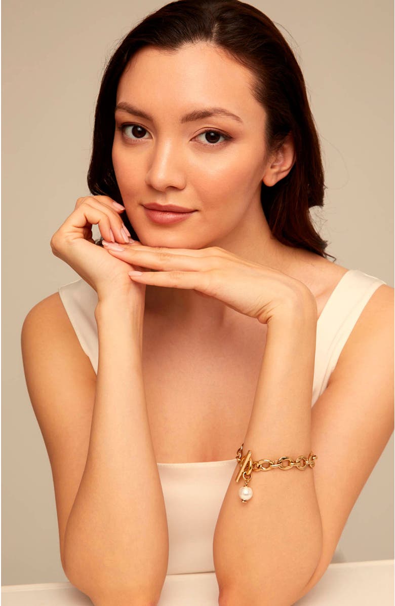 UNODE50 Luna Link Bracelet, Alternate, color, Gold