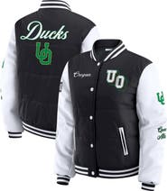 WEAR by Erin Andrews Women's WEAR by Erin Andrews Black Oregon Ducks Varsity Puffer Jacket