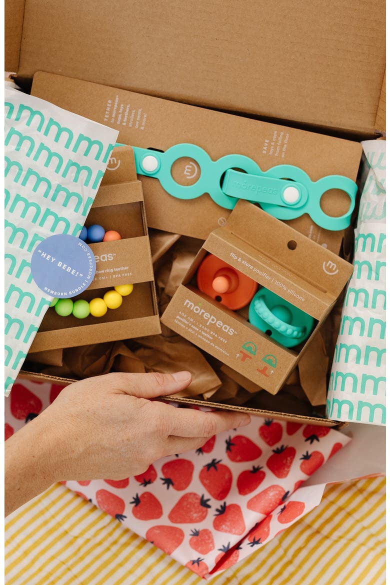 Newborn Teething Set, Alternate, color, MELON
