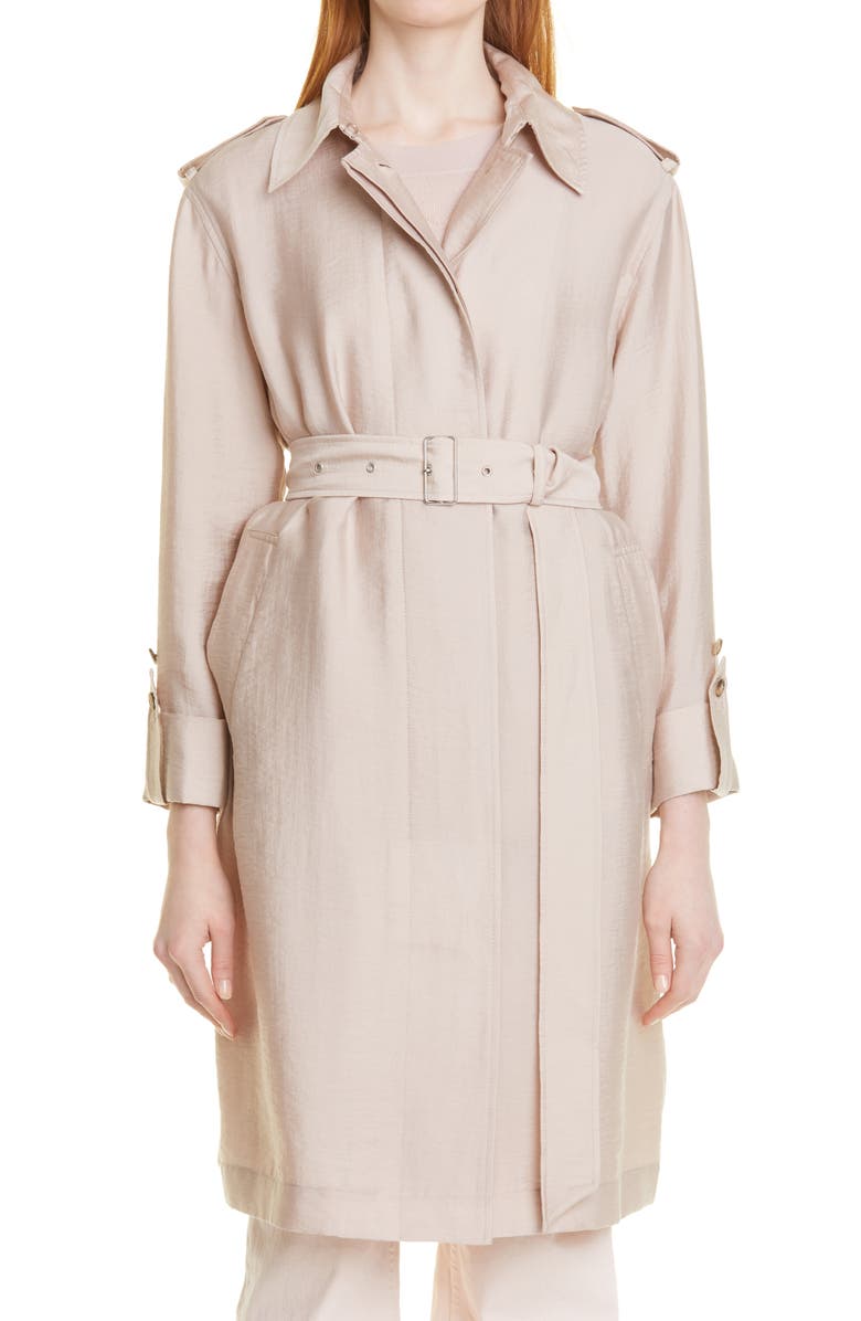 Club Monaco Soft Trench Coat, Main, color, 