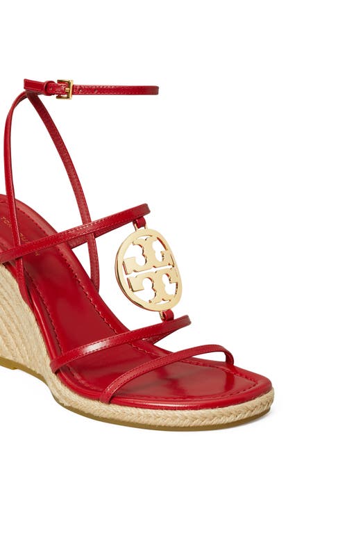 Tory Burch Capri Miller Espadrille Wedge In Red