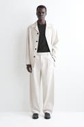 COS Belted Denim Relaxed-fit Barrel-leg Pants