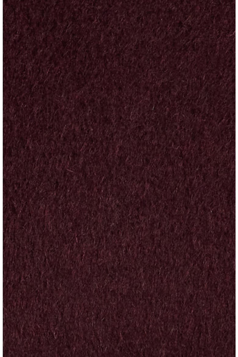 Brogan Wool Blend Coat, Alternate, color, BURGUNDY