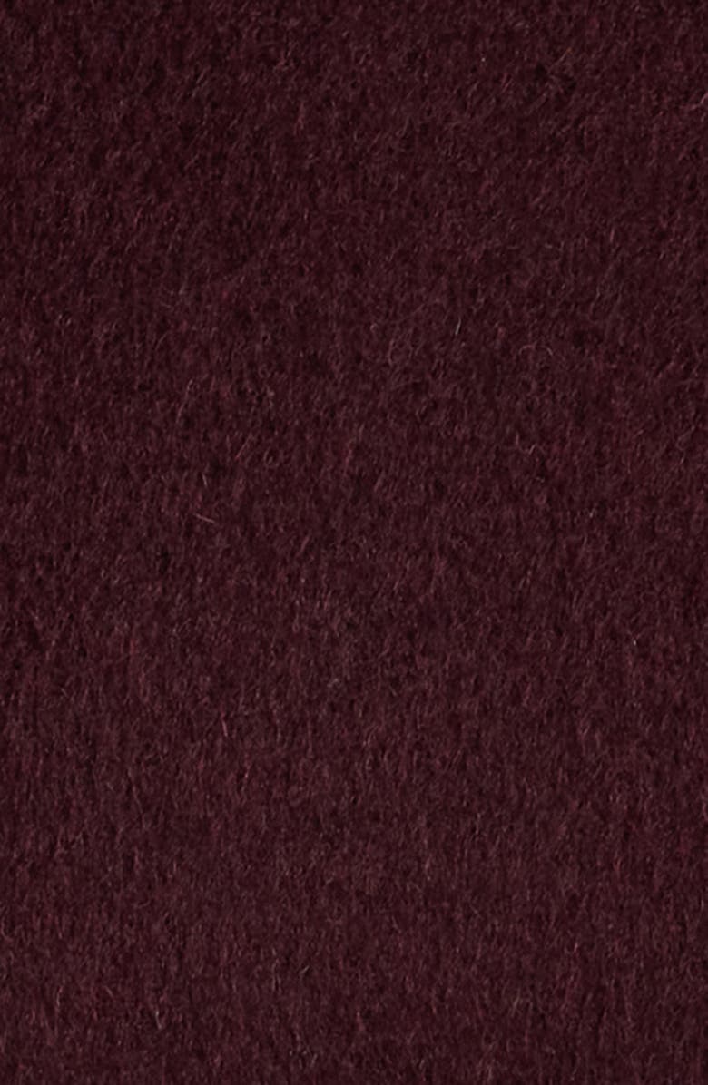 Reiss Brogan Wool Blend Coat, Alternate, color, Burgundy