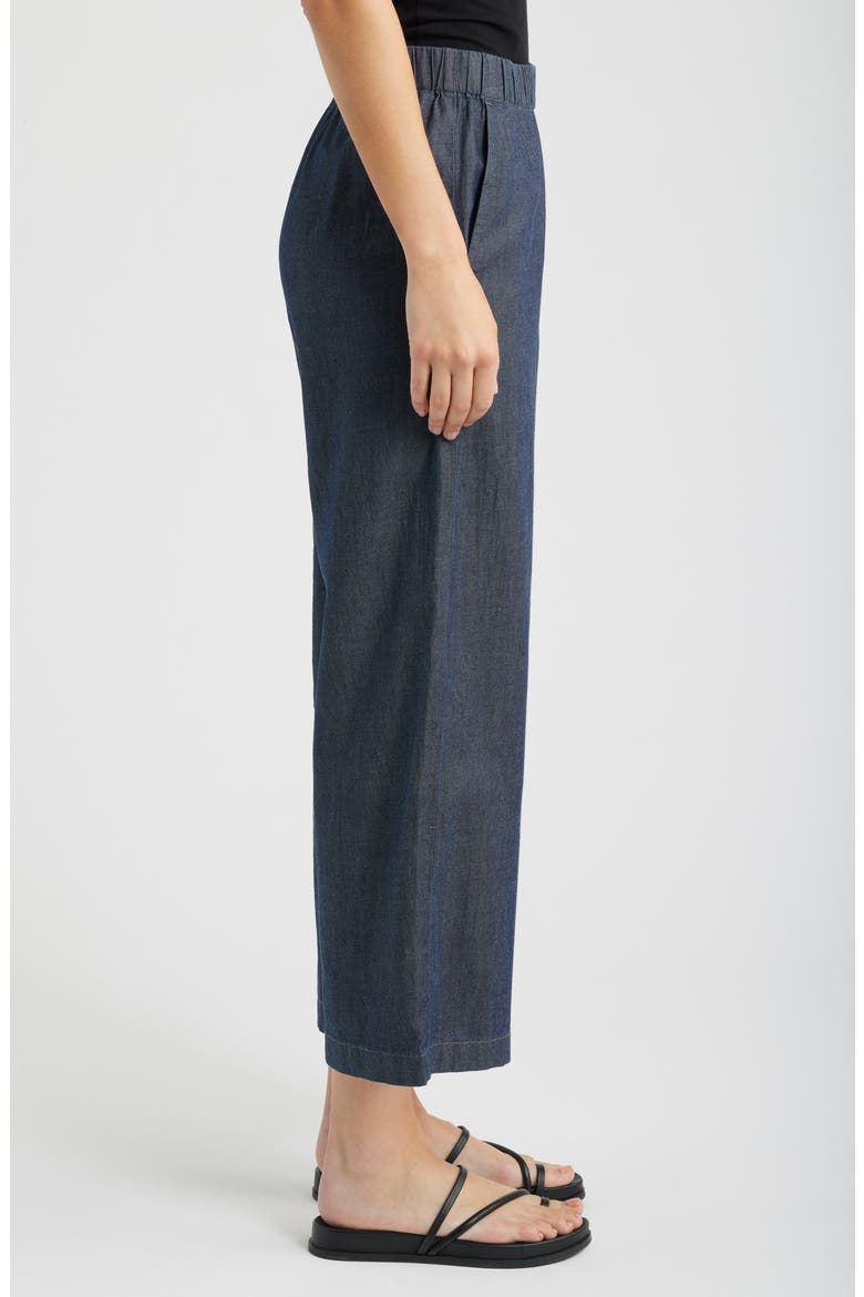 Wide Leg Ankle Pants, Alternate, color, DENIM