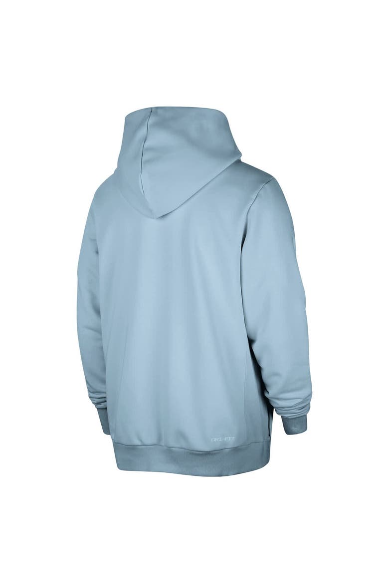 Men's Nike Light Blue Dallas Mavericks Authentic Standard Issue Full-Zip Hoodie Jacket, Alternate, color, Light Blue