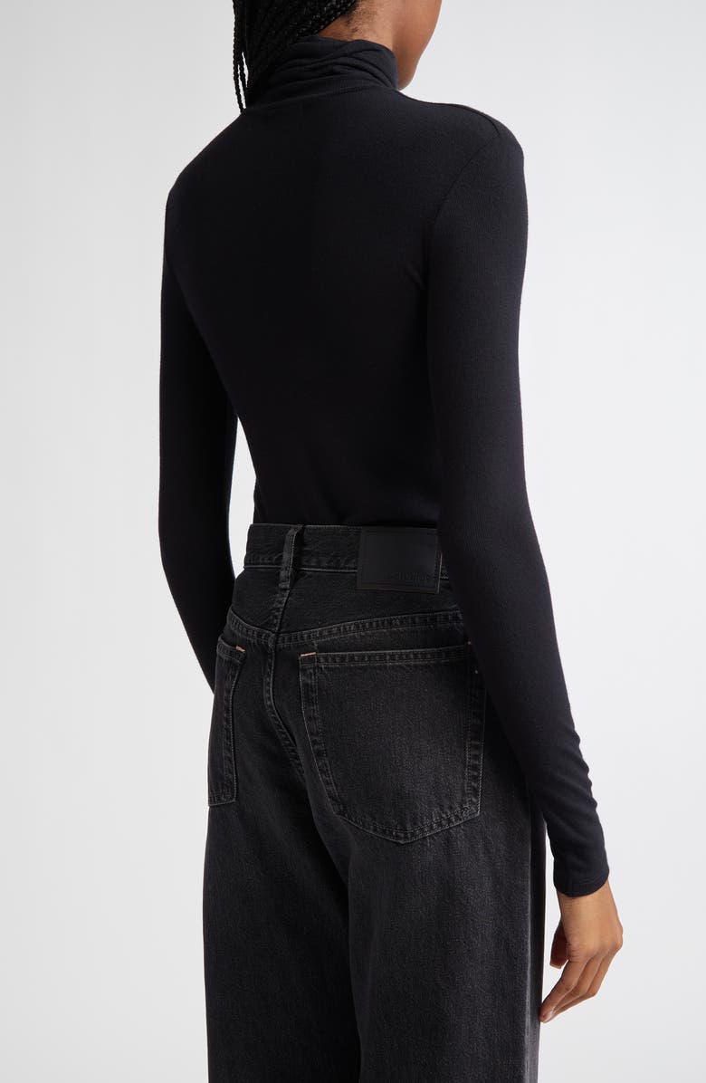 ATM Anthony Thomas Melillo Rib Turtleneck Top, Alternate, color, Black