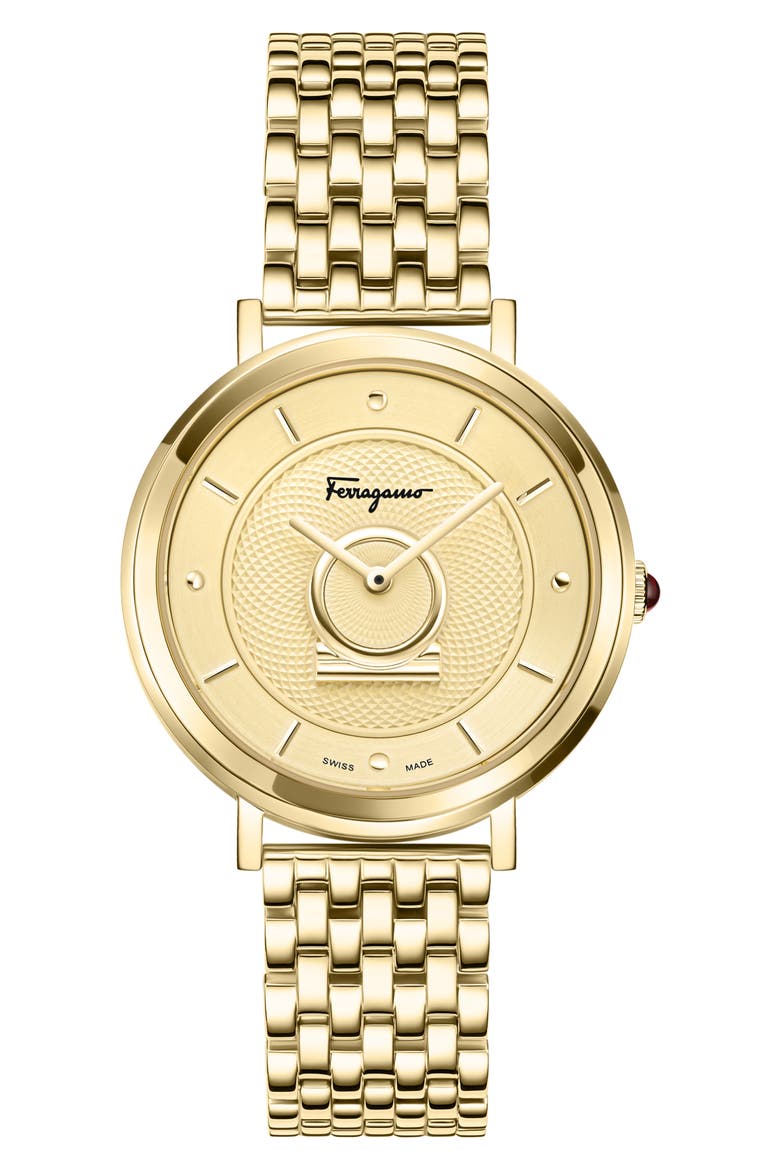 Minuetto Bracelet Watch, 36mm, Main, color, IP YELLOW GOLD