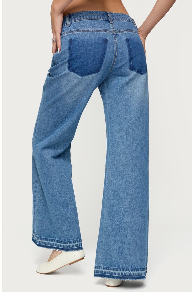 Nerissa Low Rise Flare Jeans, Alternate, color, BLUE
