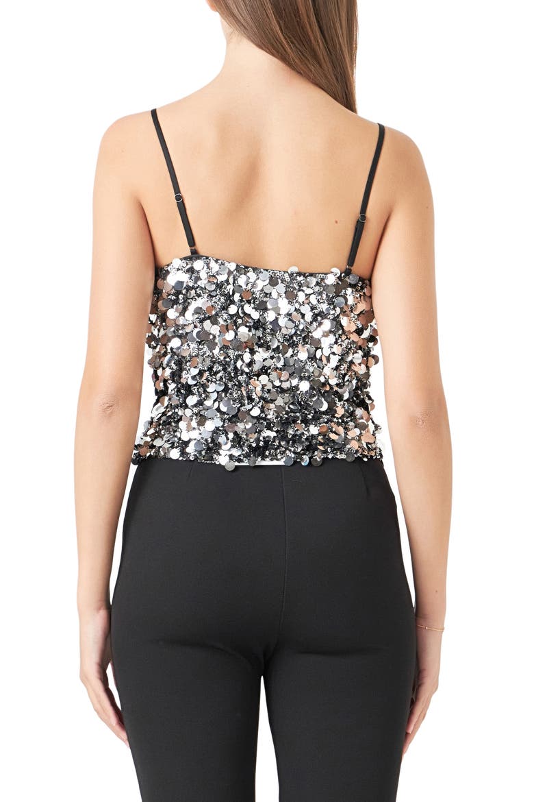 Sequin Camisole, Alternate, color, SILVER