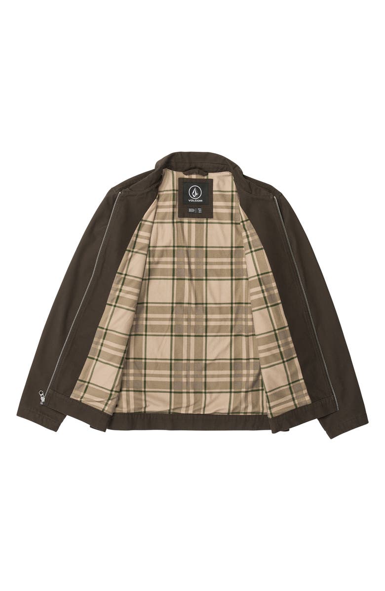 Volcom Oak Drive Lined Zip Shirt Jacket, Alternate, color,