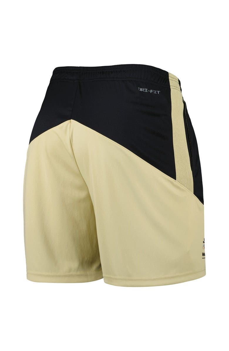Nike Men's Nike Black/Gold Wake Forest Demon Deacons Performance Player Shorts, Alternate, color,