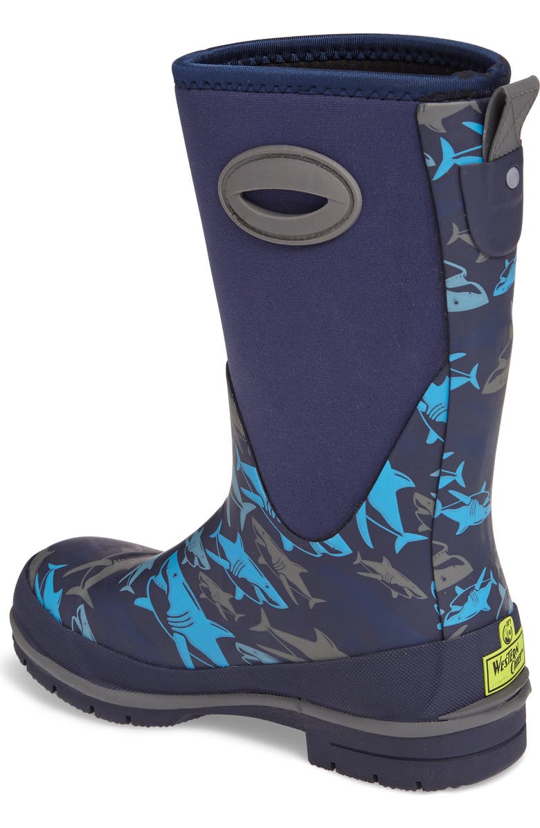 Western Chief Neoprene Shark Attack Waterproof Snow Boot, Alternate, color,