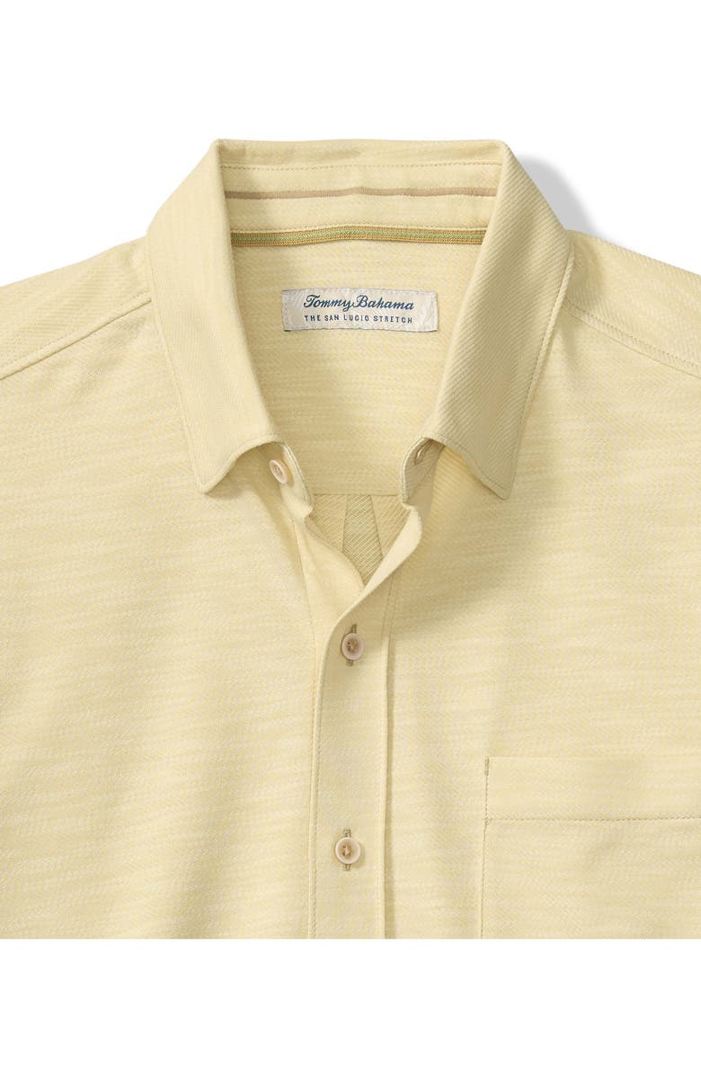 Tommy Bahama San Lucio Tides IslandZone<sup>®</sup> Short Sleeve Cotton Blend Button-Up Shirt, Alternate, color, Coconut Dream