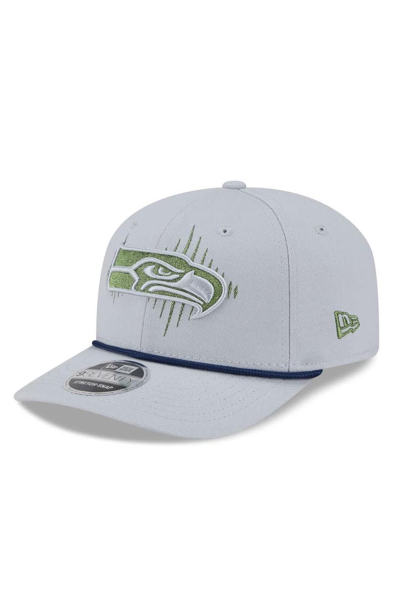 New Era Men's New Era  Wolf Gray Seattle Seahawks 2025 Rivalries Collection Sideline 9SEVENTY Adjustable Hat, Alternate, color, Gray