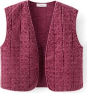 MANGO TEEN Embroidered Quilted Vest