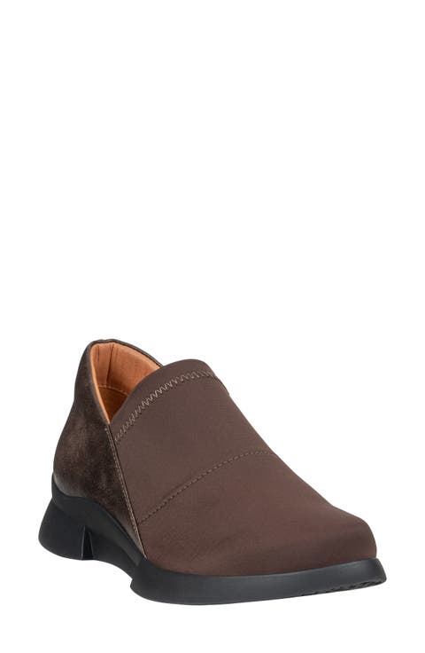 Norwood Faux Leather Slip On Sneaker
