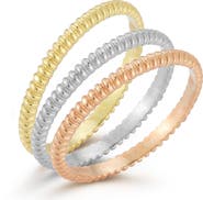 SPHERA MILANO 3-Piece Twist Ring Set