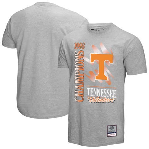 Men's Mitchell & Ness  Gray Tennessee Volunteers Retro Brush Mineral Wash T-Shirt