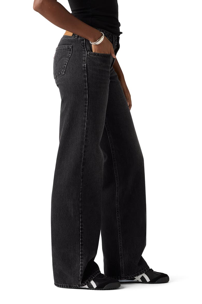 Low Rise Loose Jeans, Alternate, color, TECH STORM