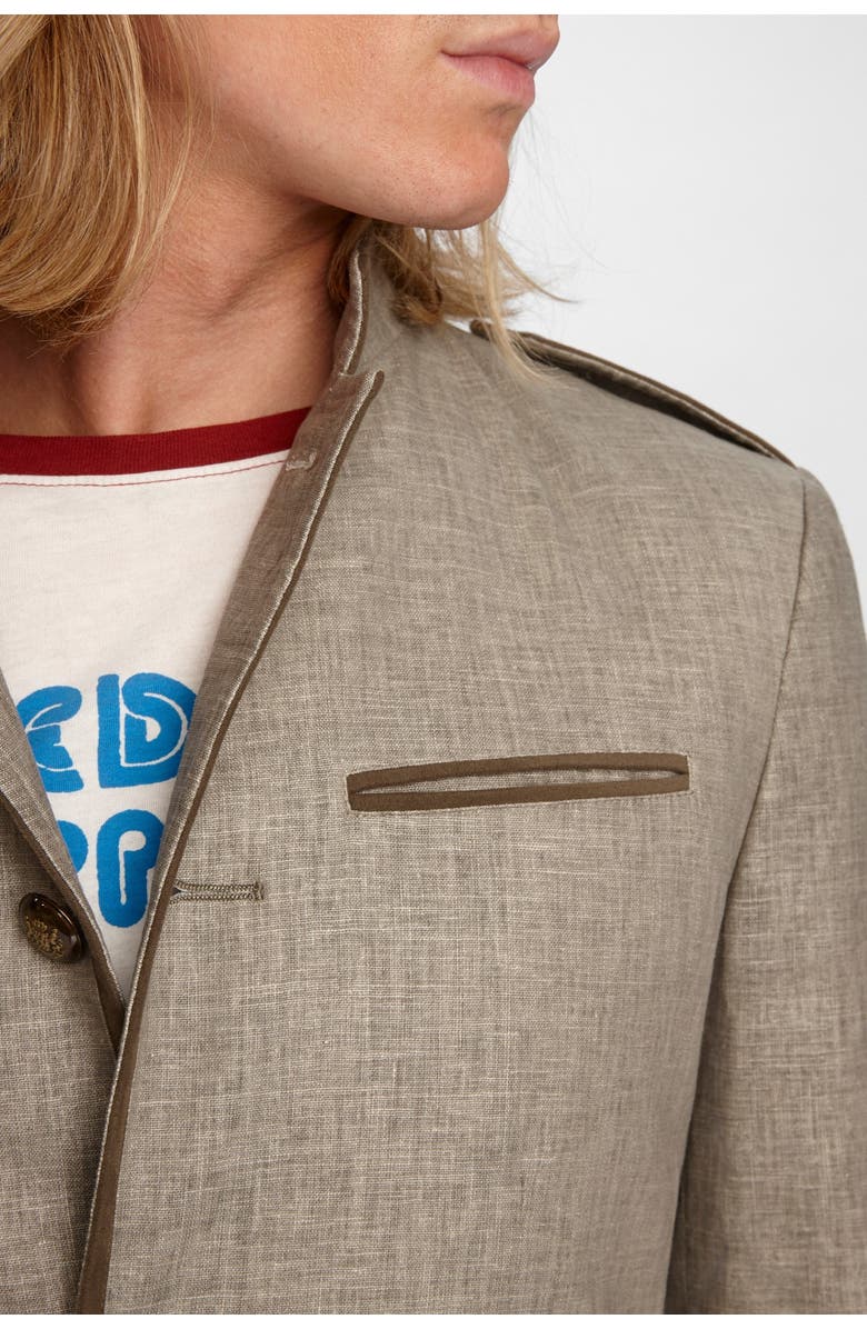 John Varvatos Max Linen Blend Officers Jacket, Alternate, color,