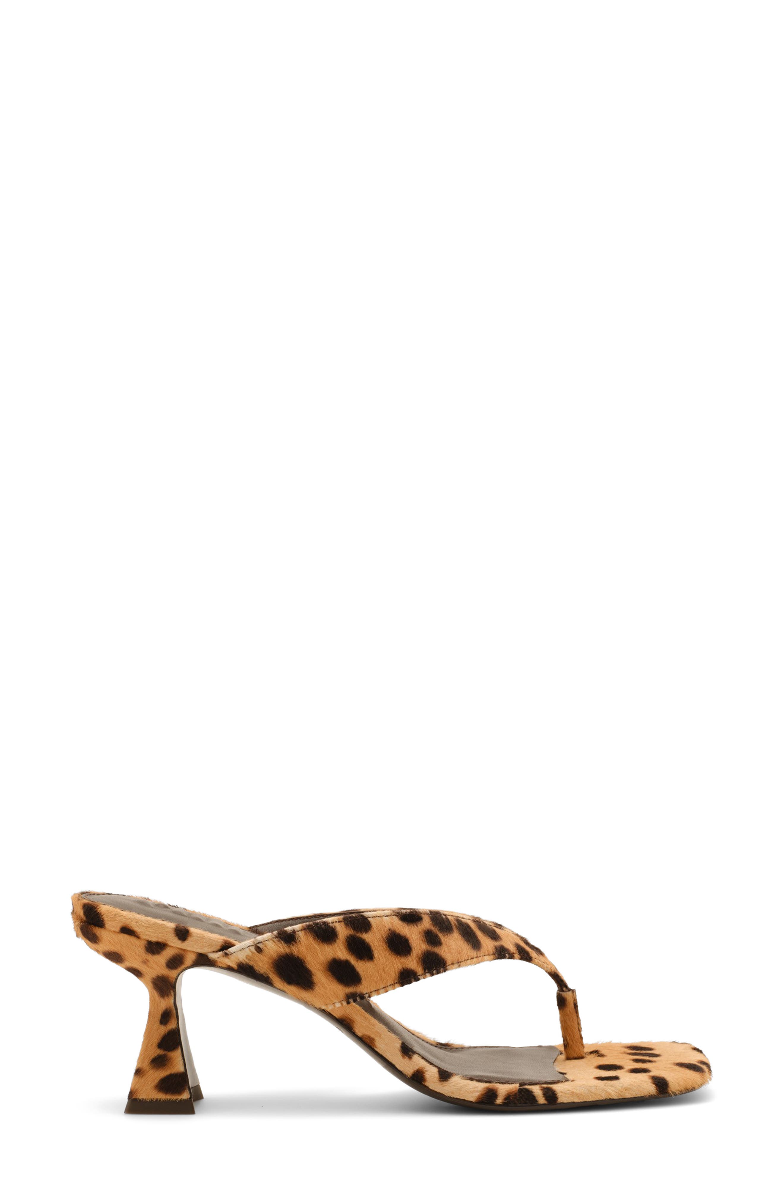 Cult Gaia Abi Hair Calf Sandal, Alternate, color, Cheetah