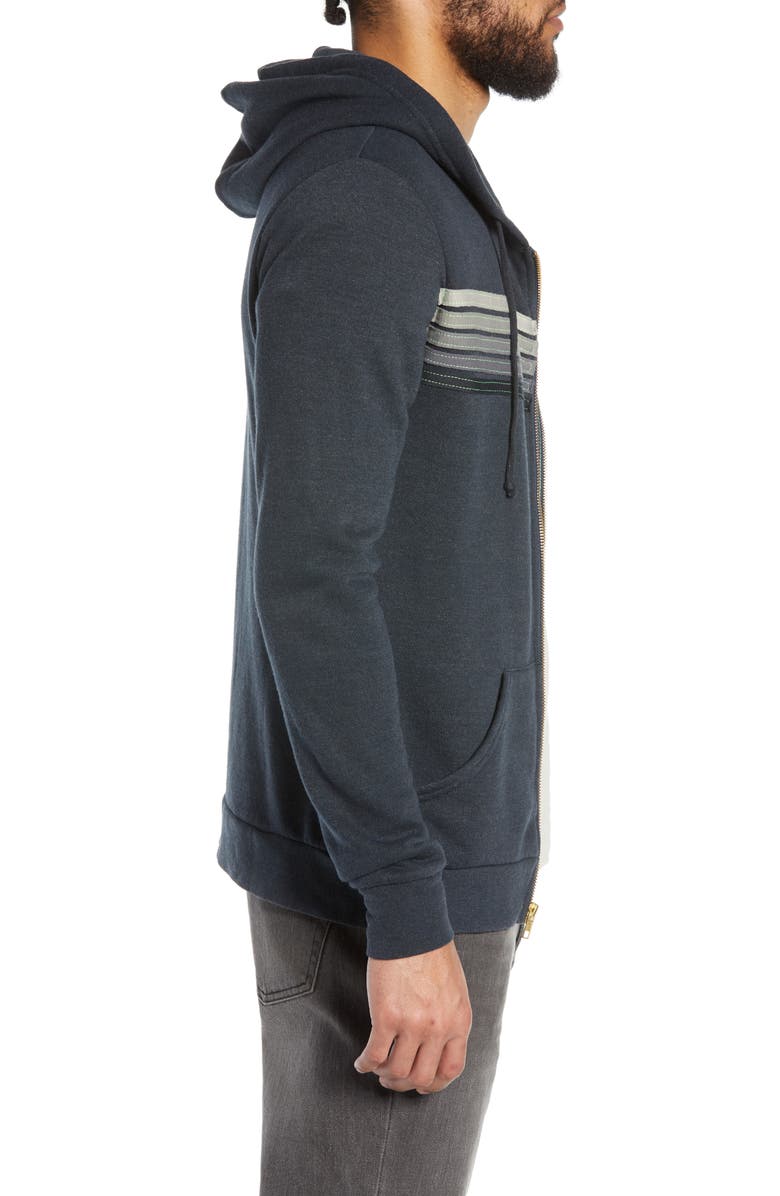 Aviator Nation 5-Stripe Zip Hoodie, Alternate, color,