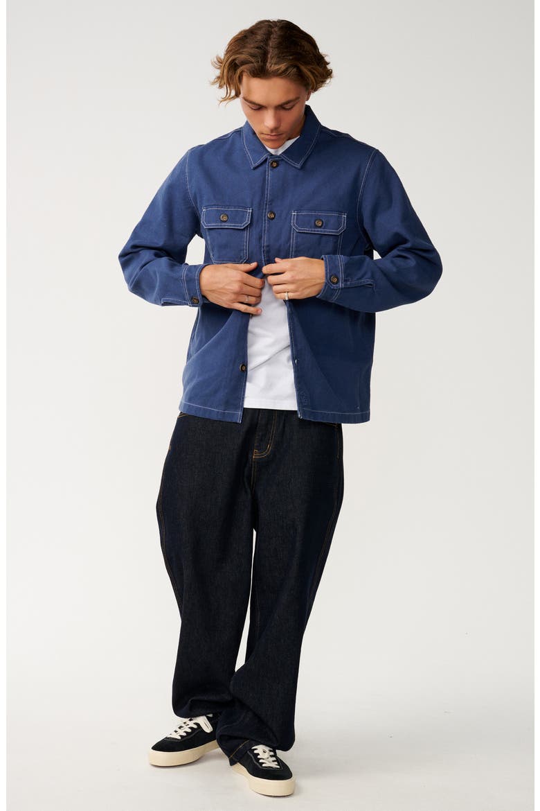 Premium Surf Anyday Shirt Jacket, Alternate, color, LIGHT NAVY