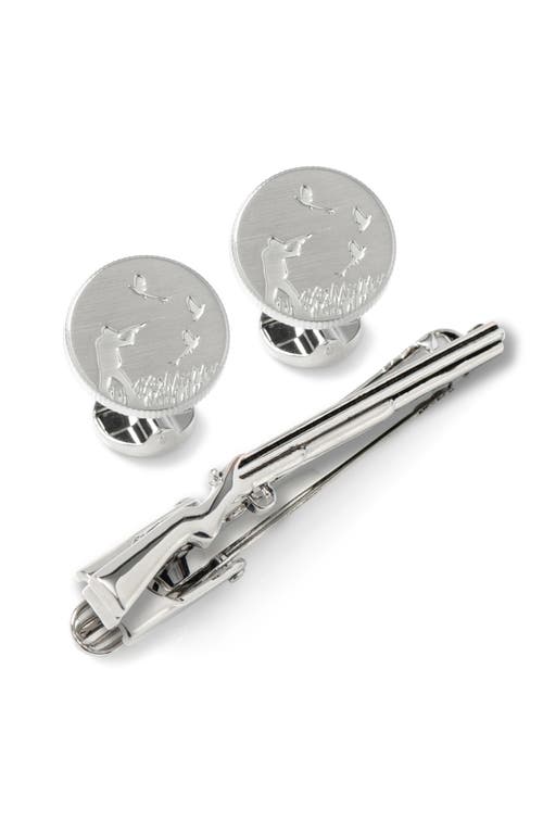 Cufflinks, Inc. Hunters Cuff Links & Tie Clip Gift Set in Silver Multi at Nordstrom