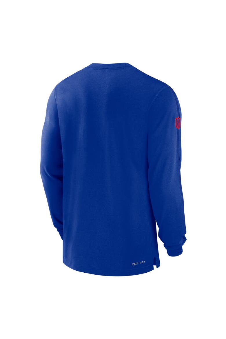 Men's Nike Royal Buffalo Bills Sideline Player Performance Long Sleeve T-Shirt, Alternate, color, Royal
