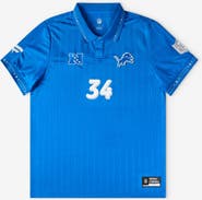 FANATICS Men's Fanatics Blue Detroit Lions Football x Football Collared Fan Top