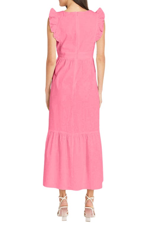 Maggy London Maxi Dress In Pink Flambe