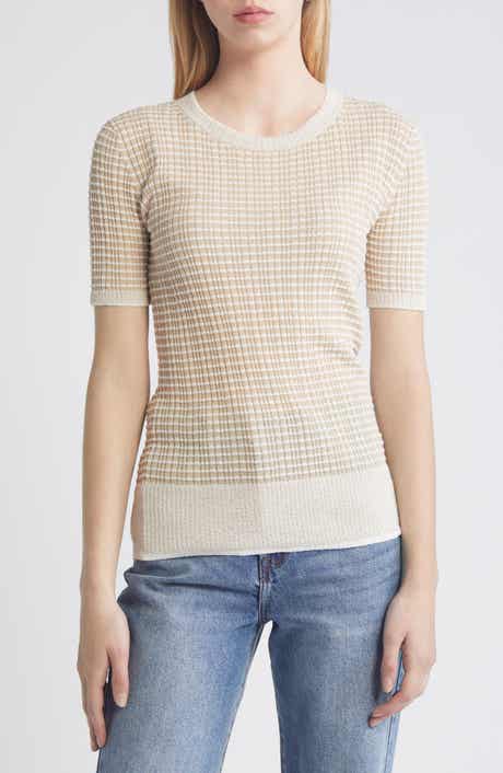 Kilee Stripe Short Sleeve Sweater