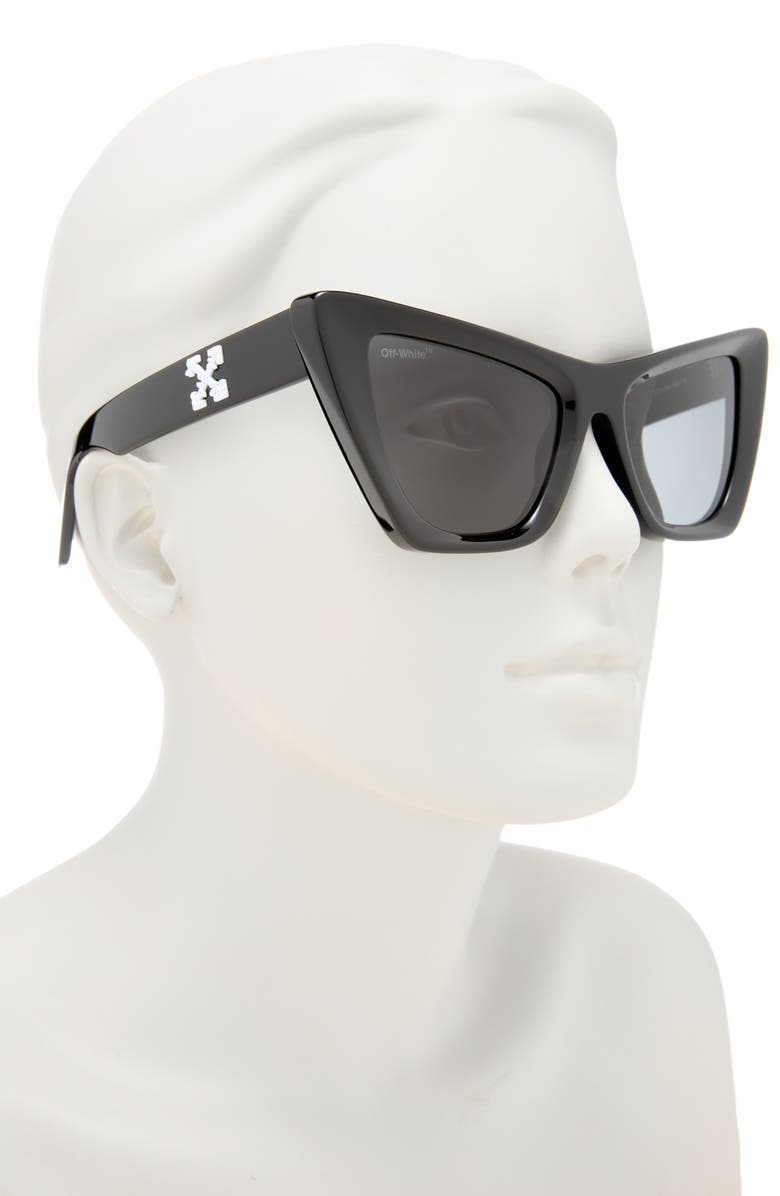 Off-White 57mm Edvard Cat Eye Sunglasses, Alternate, color,