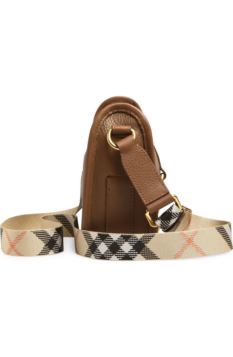 Burberry Mini B Clip Messenger Bag, Alternate, color, Hazel