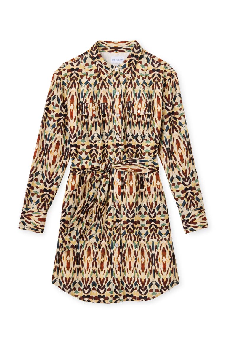 Melody Mini Shirt Dress, Main, color, Kaleidoscope Print