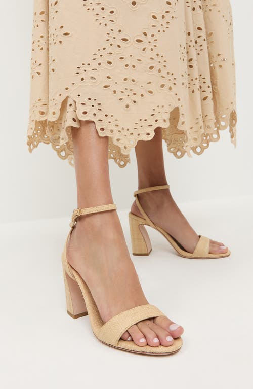 Loeffler Randall Malia Raffia Curved-heel Sandals