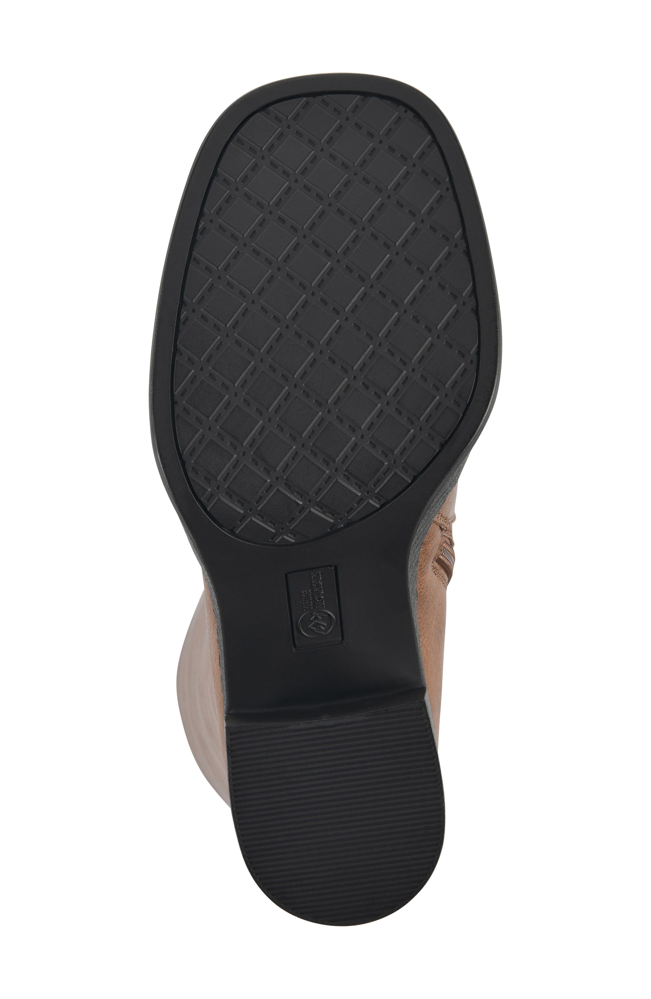 White Mountain Footwear Mackle Tall Shaft Block Heel Boot, Alternate, color, Dark Natural/ Smooth