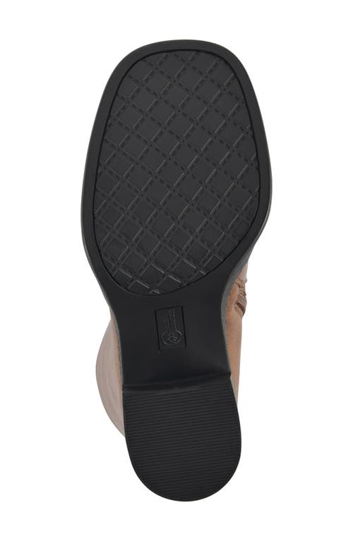 White Mountain Footwear Mackle Tall Shaft Block Heel Boot In Brown
