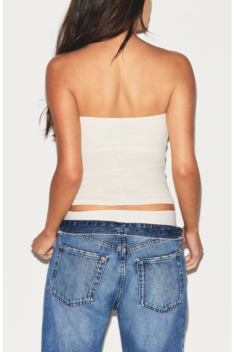 Stretch Cotton Jersey Tube Top, Alternate, color, MARBLE
