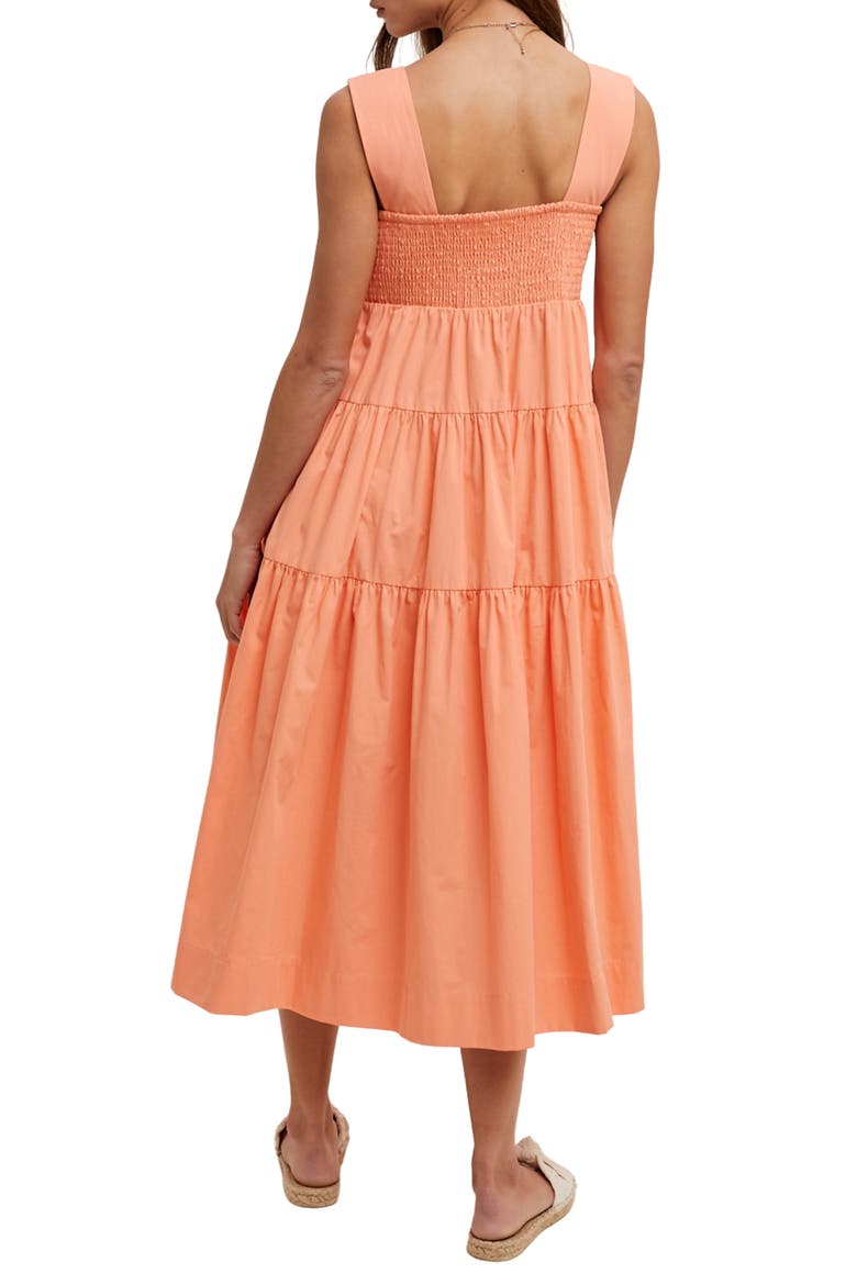 Tiered Maxi Dress, Alternate, color, SUNKIST/ PUNCH