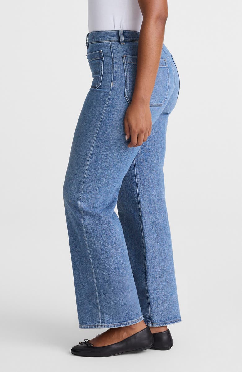 Madewell The Curvy Emmett Wide Leg Jeans, Alternate, color, Driftwater Wash
