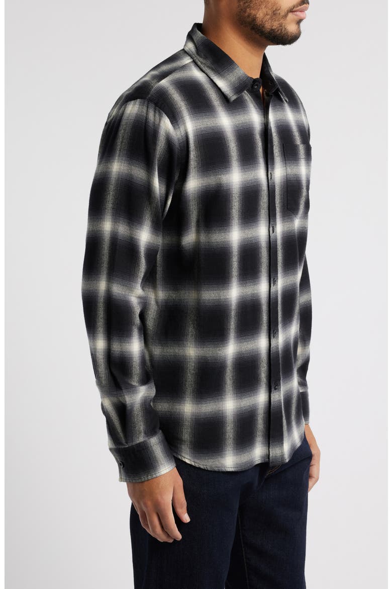Aiden Plaid Button-Up Shirt, Alternate, color, BRUSHED CHECK PLAID GREY MULTI