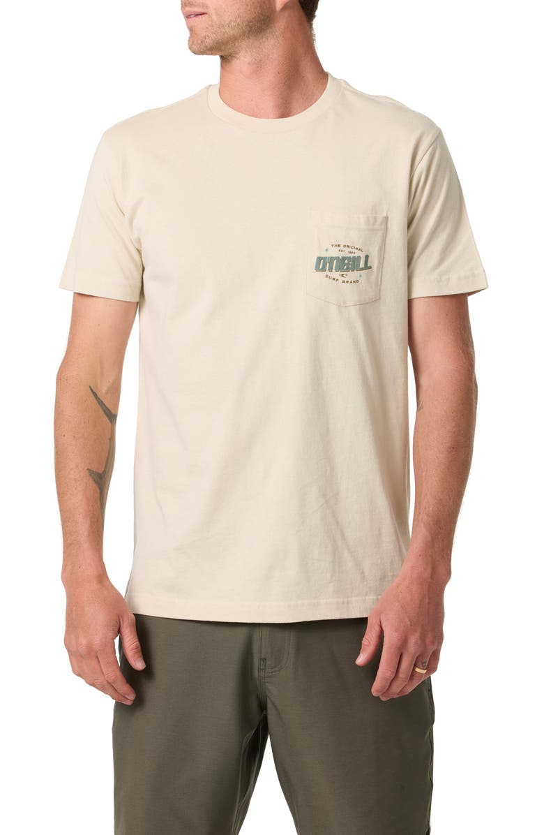 O'Neill Name Badge Pocket Graphic T-Shirt, Main, color,