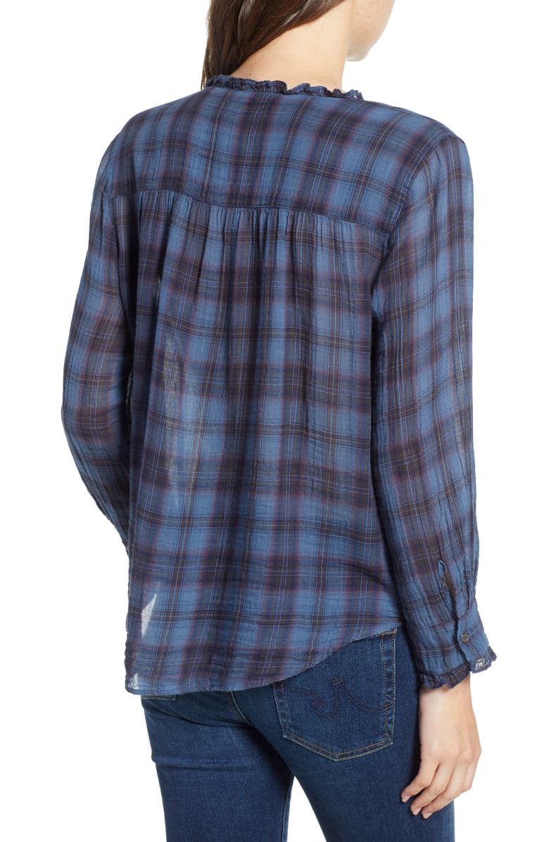 Velvet by Graham & Spencer Plaid Blouse, Alternate, color, 