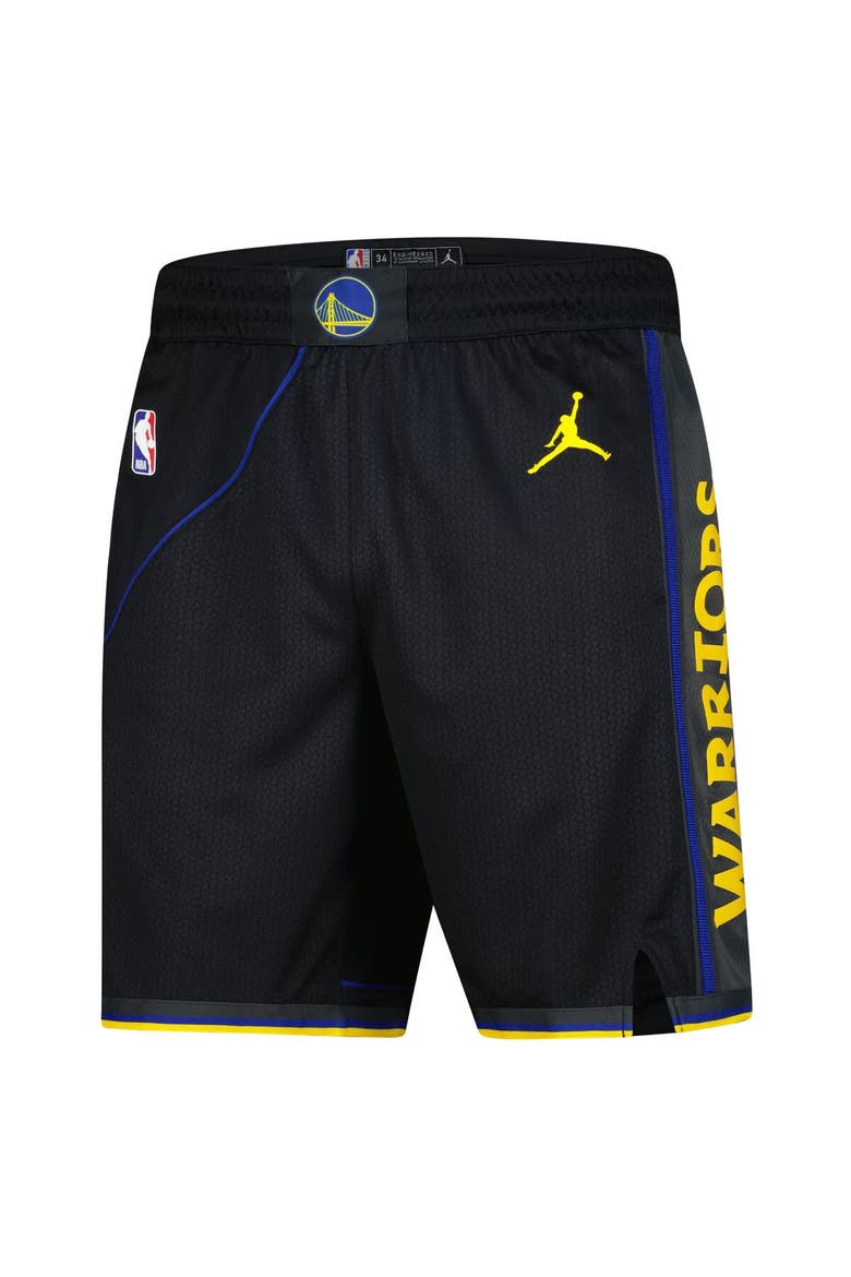 Men's Jordan Brand Black Golden State Warriors 2024/25 Statement Edition Swingman Performance Shorts, Alternate, color, Black